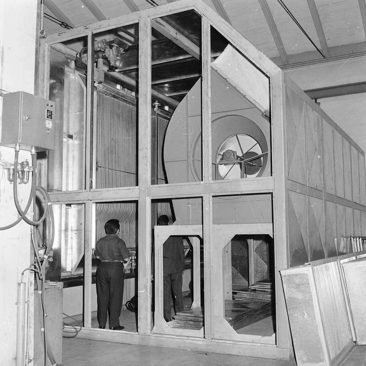 Unità di trattamento aria SAIVER negli anni '60